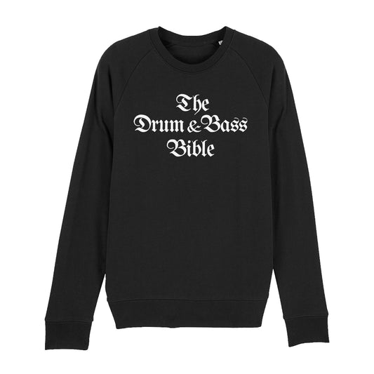 The Drum And Bass Bible White Text Unisex Stroller Iconic Sweatshirt-Dancefloor Emporium