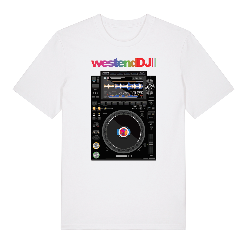 Westend DJ Colours Logo White T-Shirt-Dancefloor Emporium