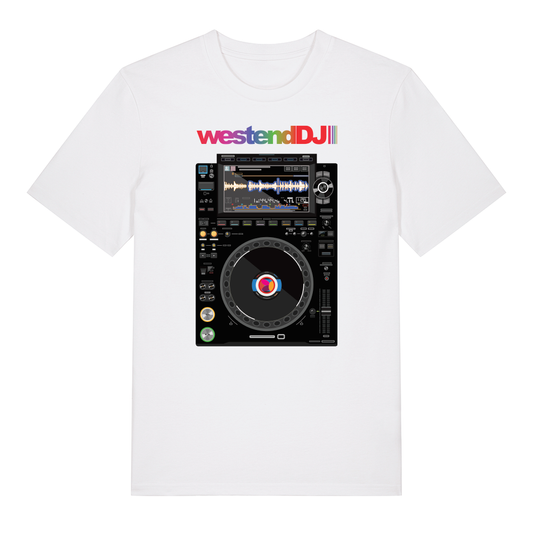 Westend DJ Colours Logo White T-Shirt-Dancefloor Emporium