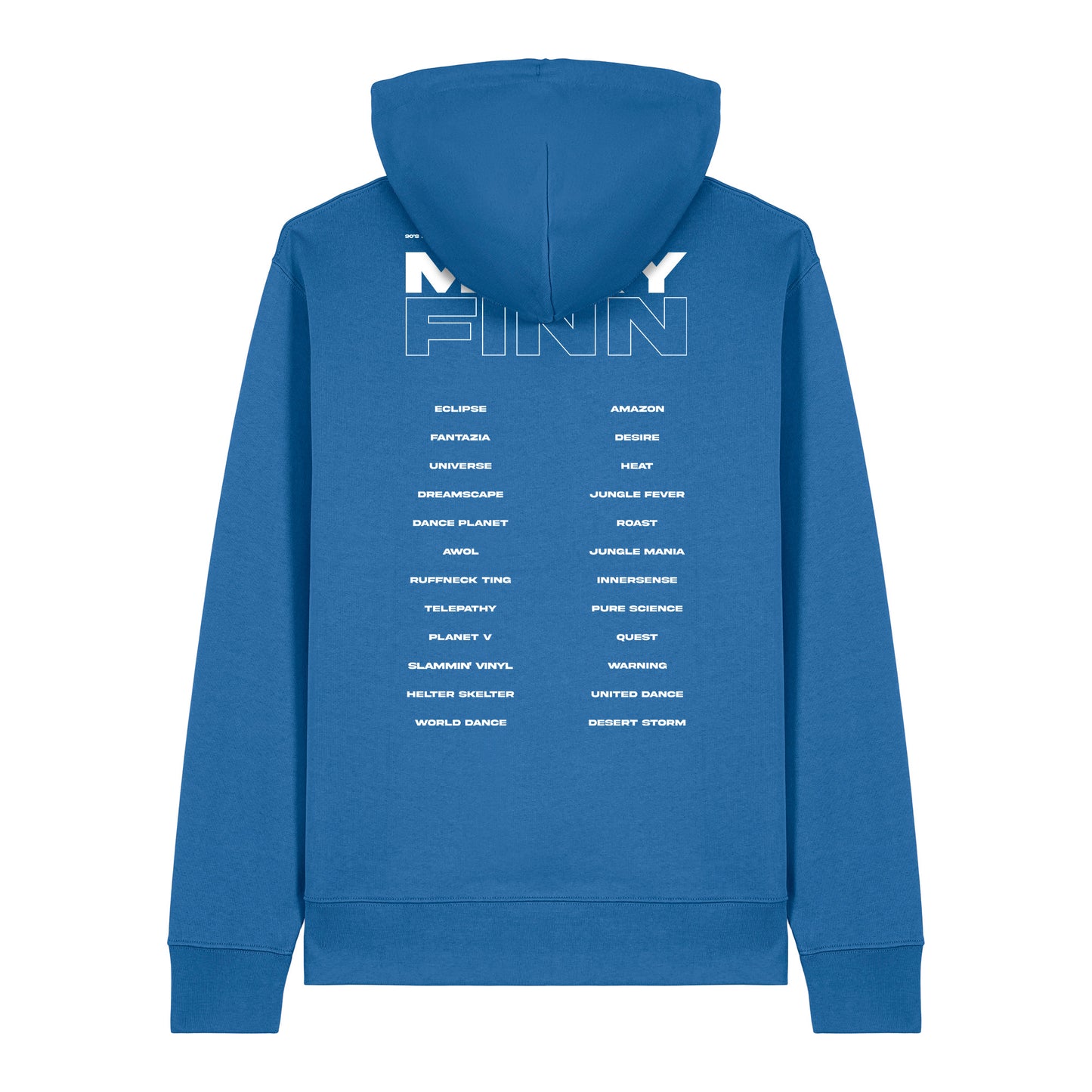 Micky Finn 90s Tour Blue Hoodie-Dancefloor Emporium