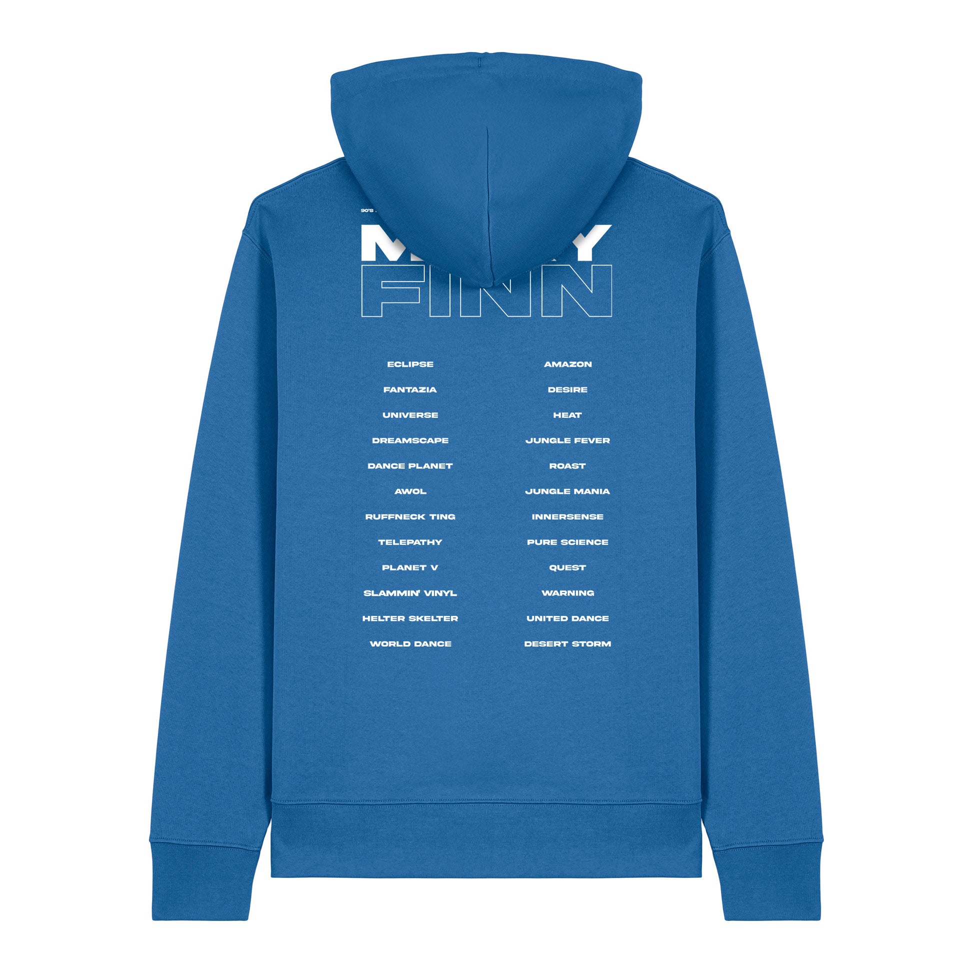 Micky Finn 90s Tour Blue Hoodie-Dancefloor Emporium