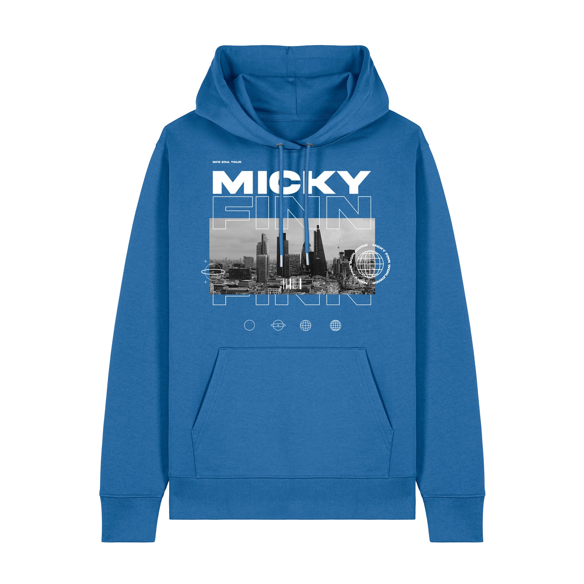 Micky Finn 90s Tour Blue Hoodie-Dancefloor Emporium