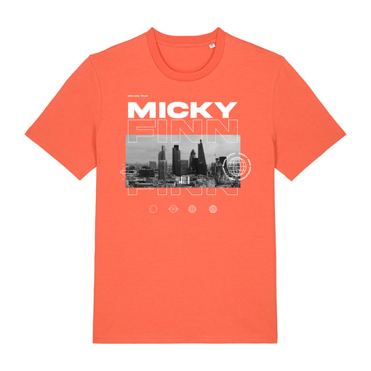 Micky Finn 90s Tour Orange T-Shirt-Dancefloor Emporium