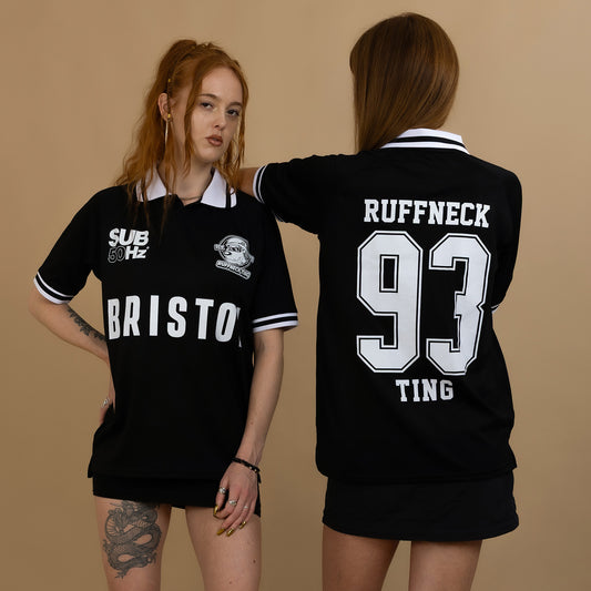 Ruffneck Ting Pitch Control Black Football Top