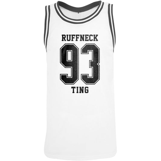 Ruffneck Ting 93 White Basketball Top-Dancefloor Emporium