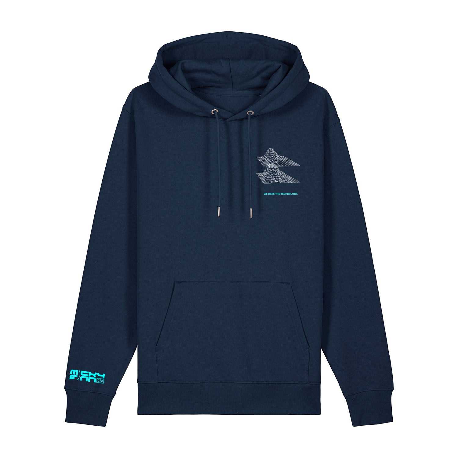 Micky Finn x SUB50Hz Bitin' Back Organic Navy Hoodie-Dancefloor Emporium
