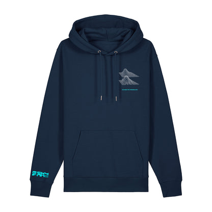Micky Finn x SUB50Hz Bitin' Back Organic Navy Hoodie-Dancefloor Emporium