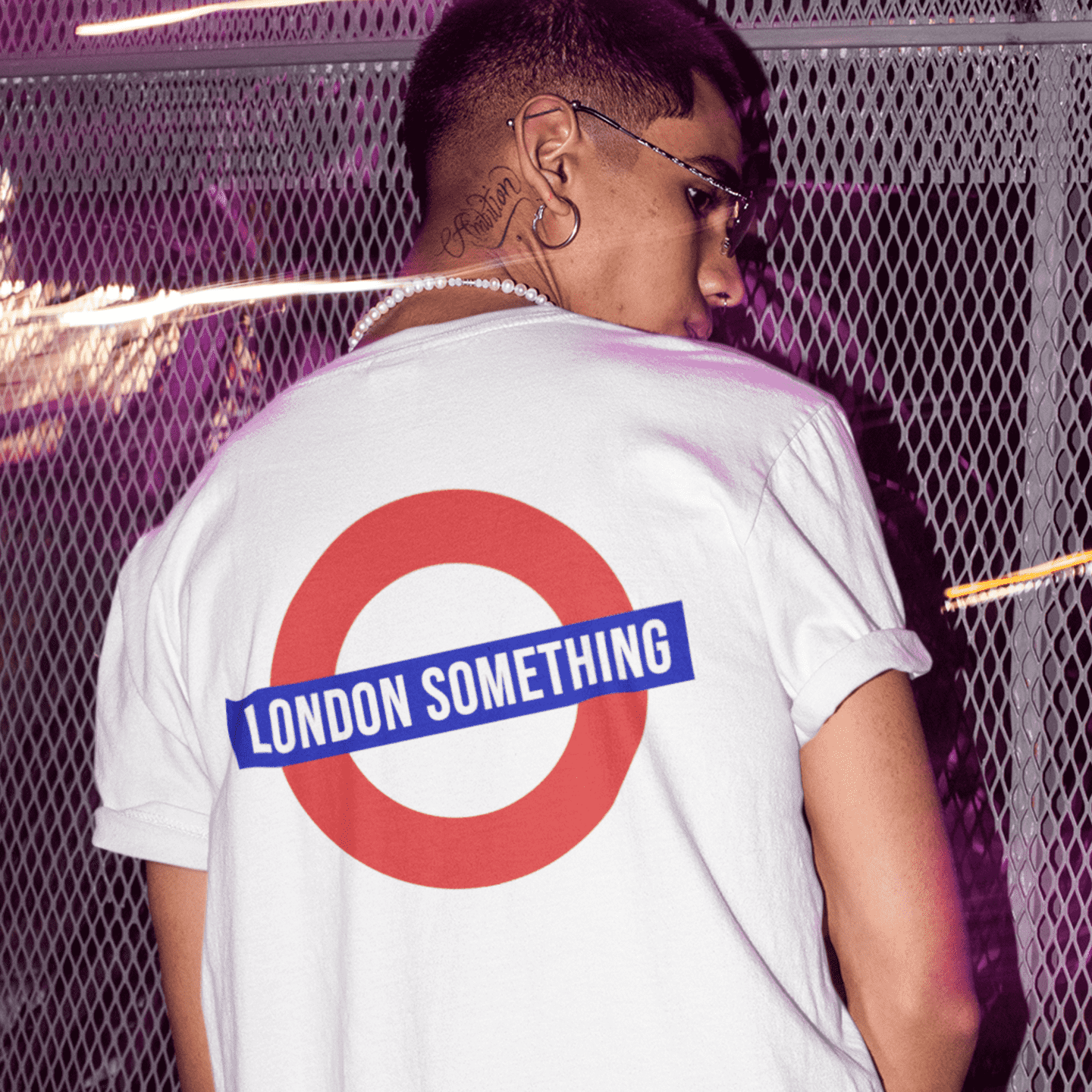 London Something White Underground T-Shirt