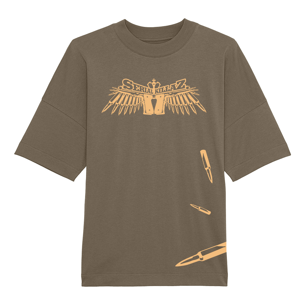 Serial Killaz Wings And Bullets Heavy Oversized T-Shirt