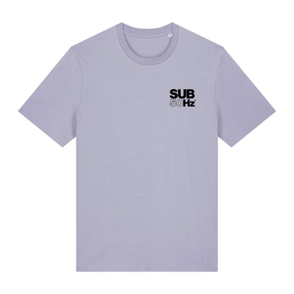 SUB50Hz Wheel Up Back Print Black T-Shirt